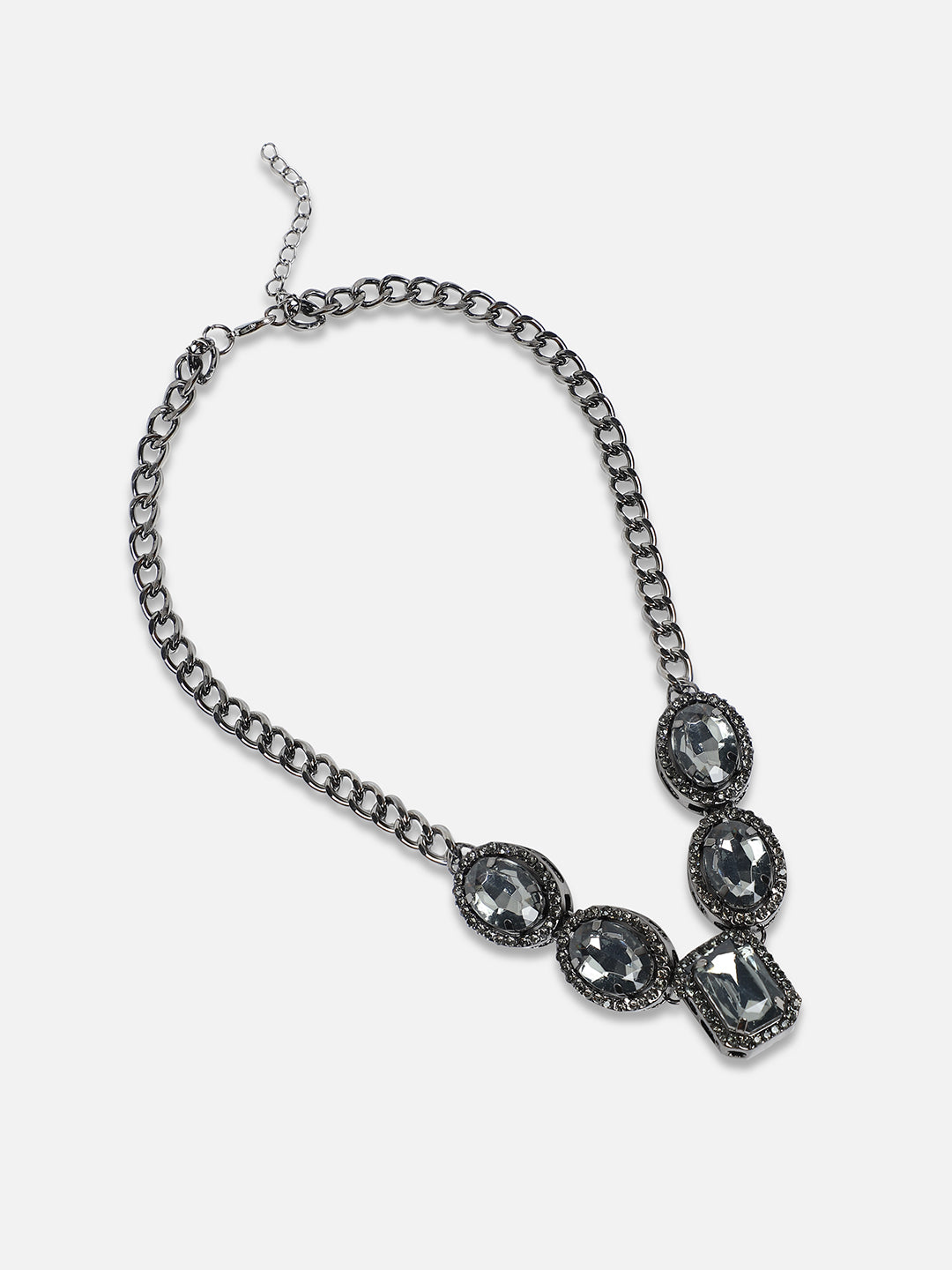 Women Crystal Crescendo Collar Necklace