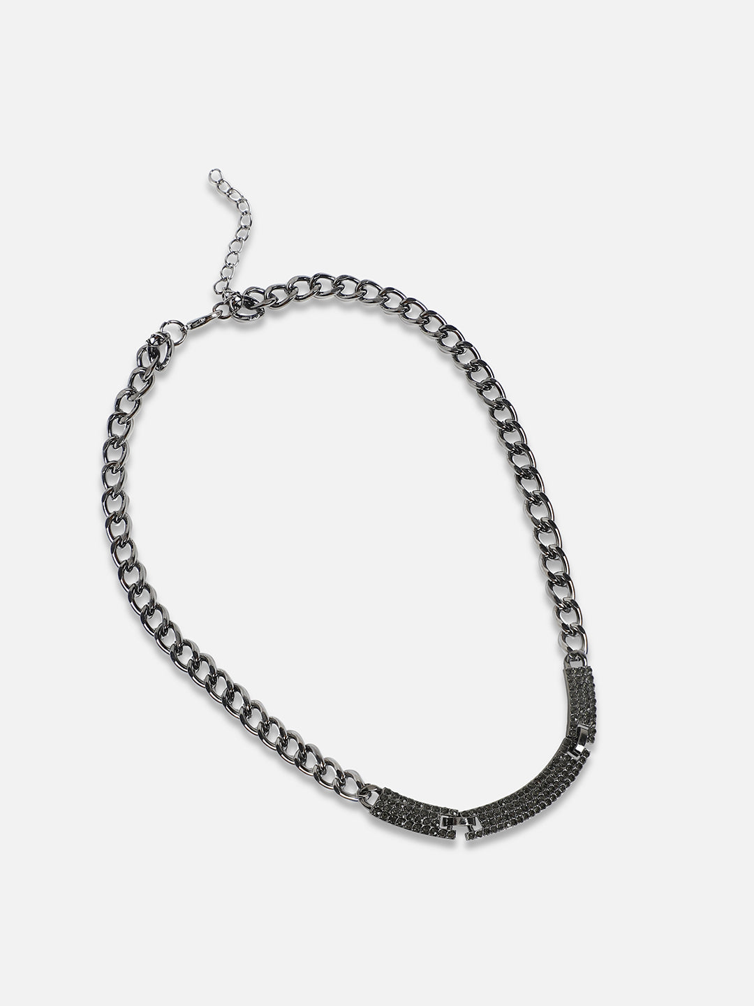 Women Crystal Cluster Collar Necklace