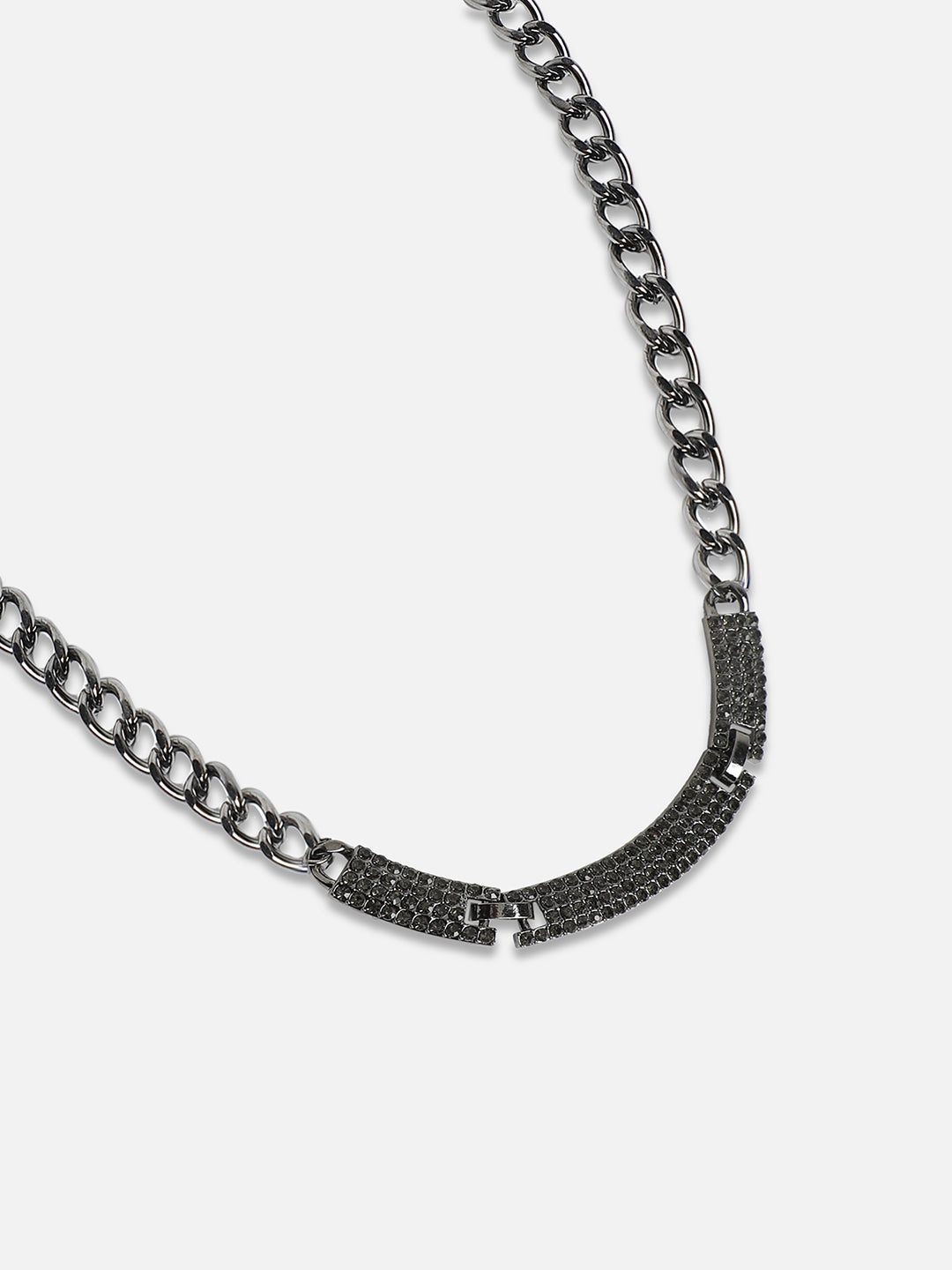 Women Crystal Cluster Collar Necklace