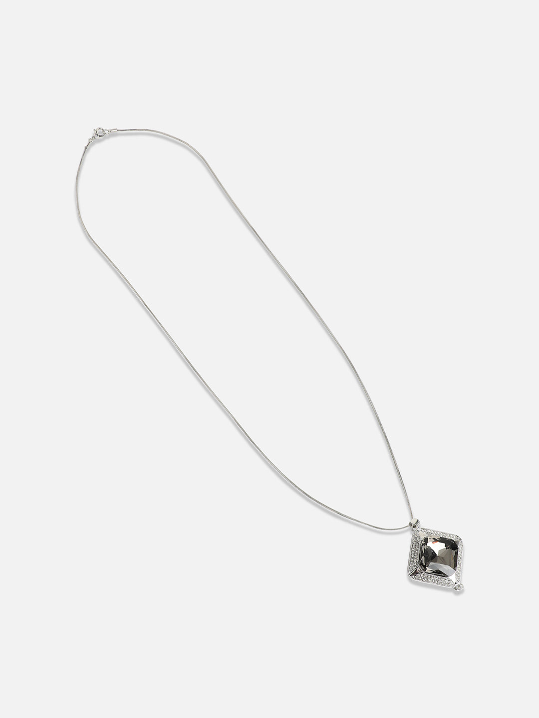 Women Crystal Tassel Pendant Necklace