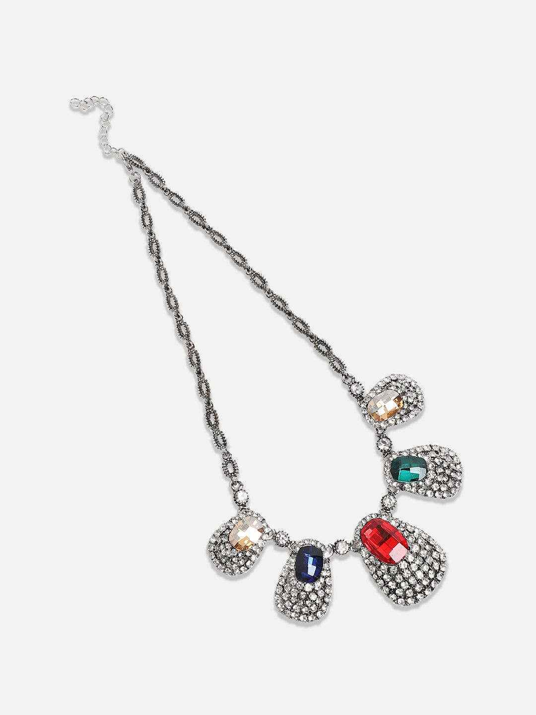 Women Crystal Aurora Collar Necklace