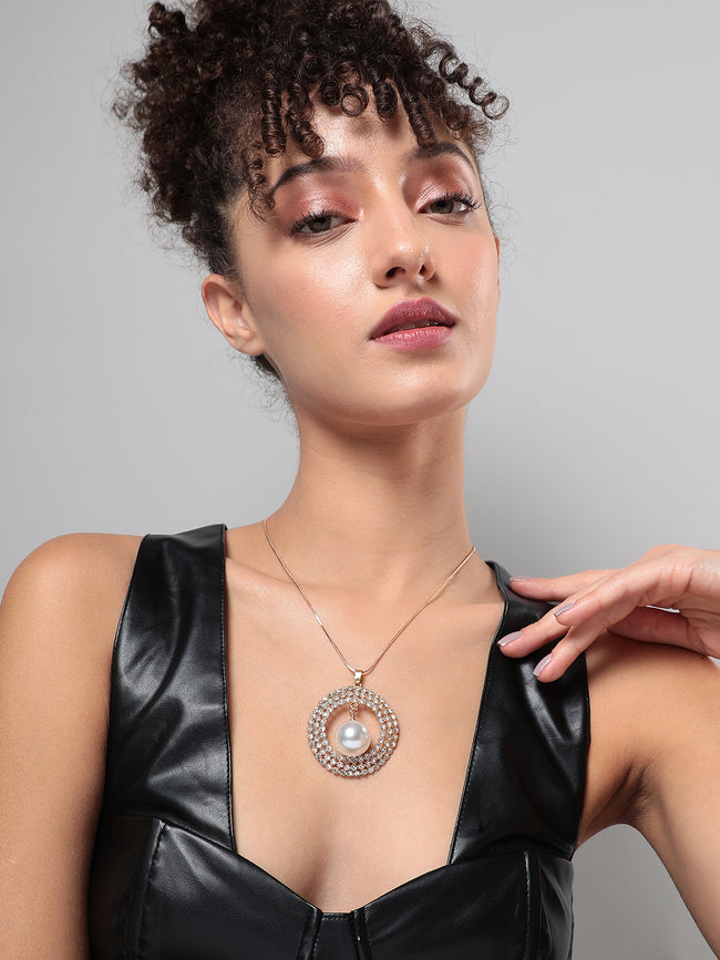 Women Graceful Galaxy Pendant Necklace