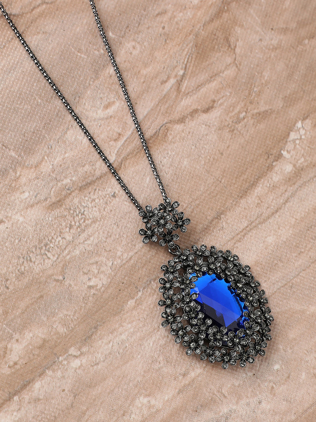 Women Blooming Bauble Pendant Necklace