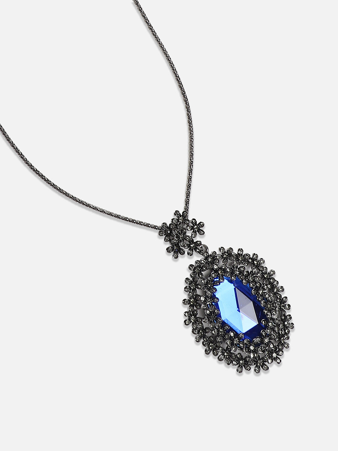 Women Blooming Bauble Pendant Necklace