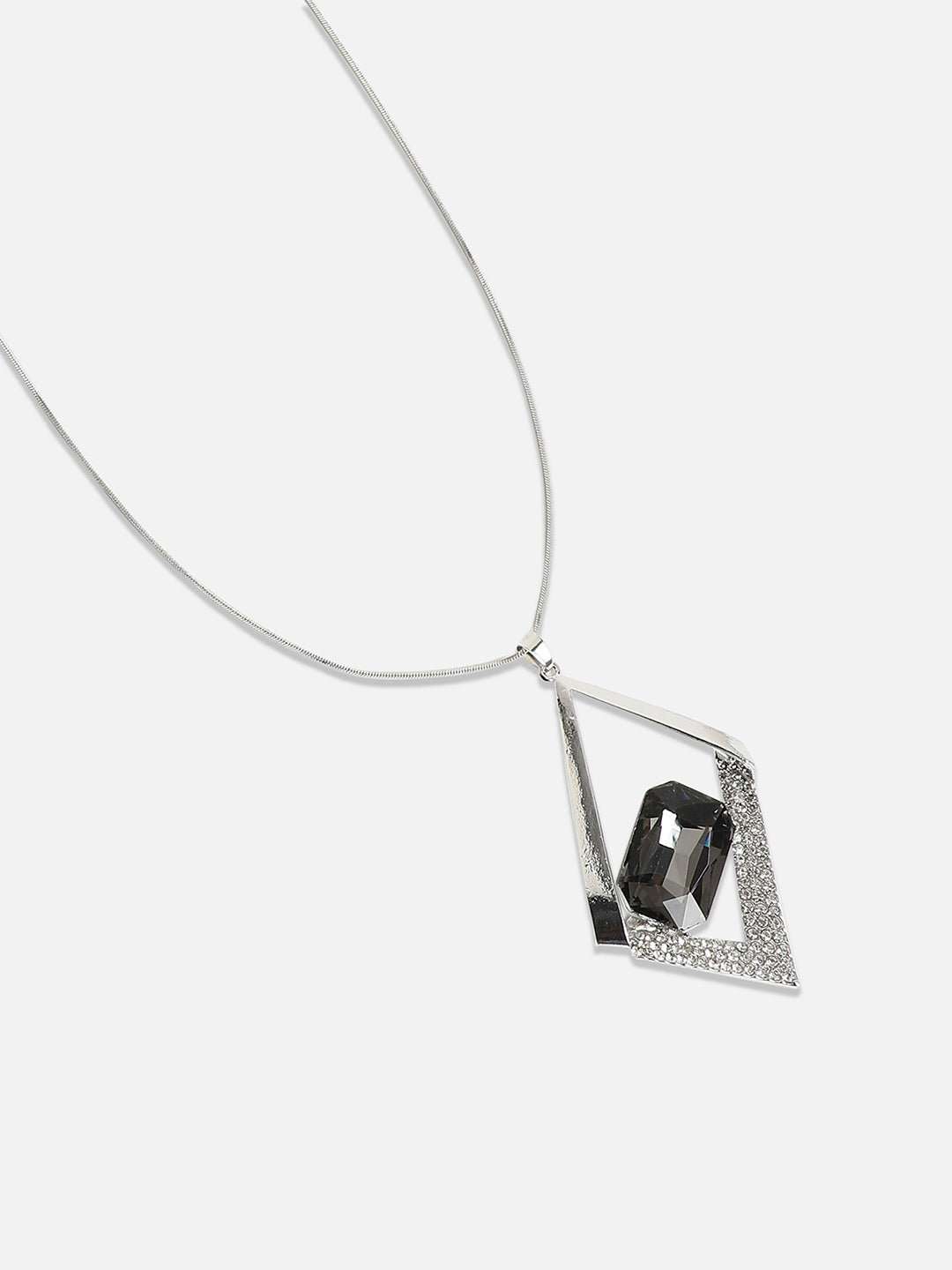 Women Crystal Crescendo Pendant Necklace