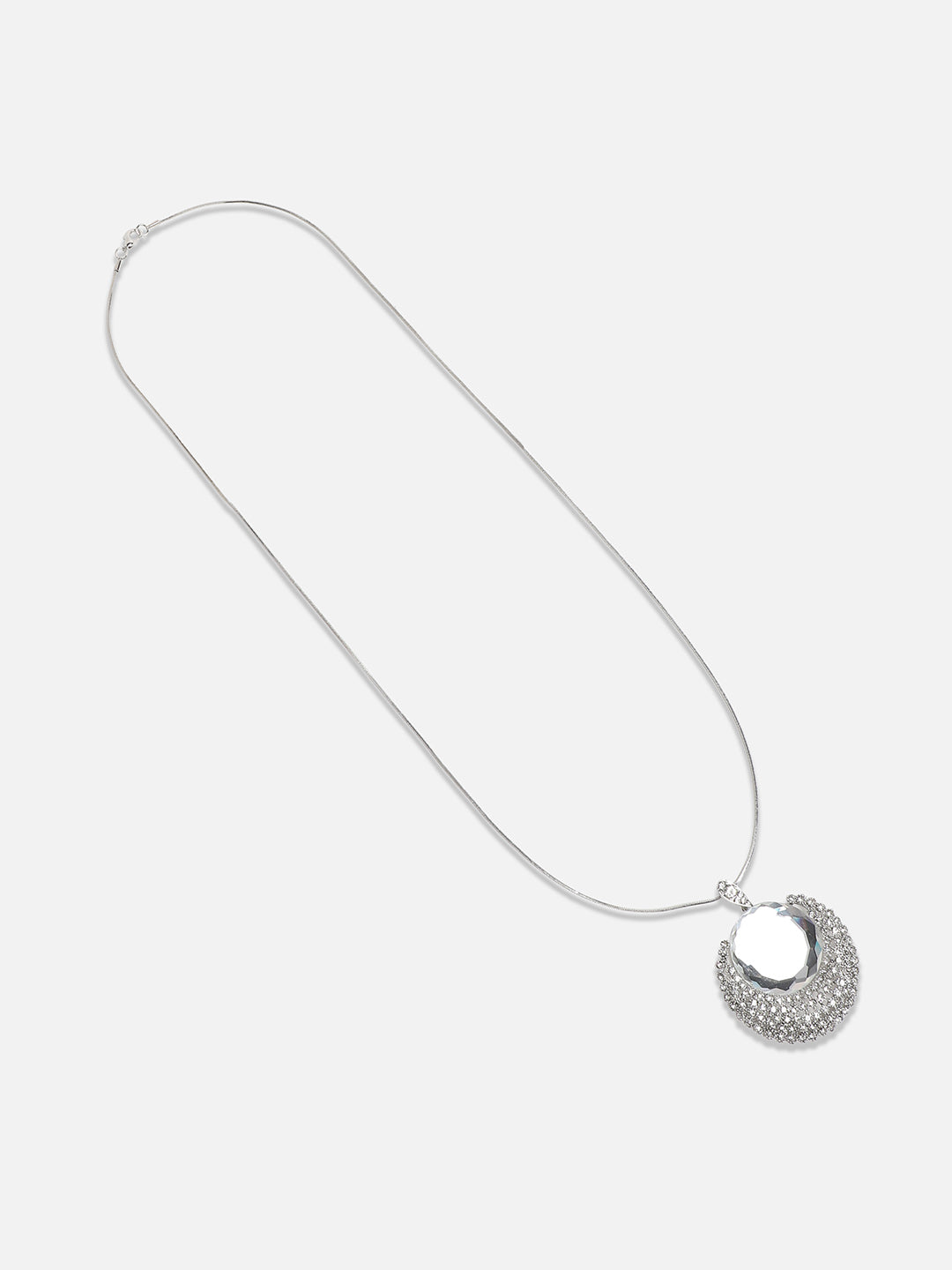 Women Embellished Cluster Allure Pendant Necklace