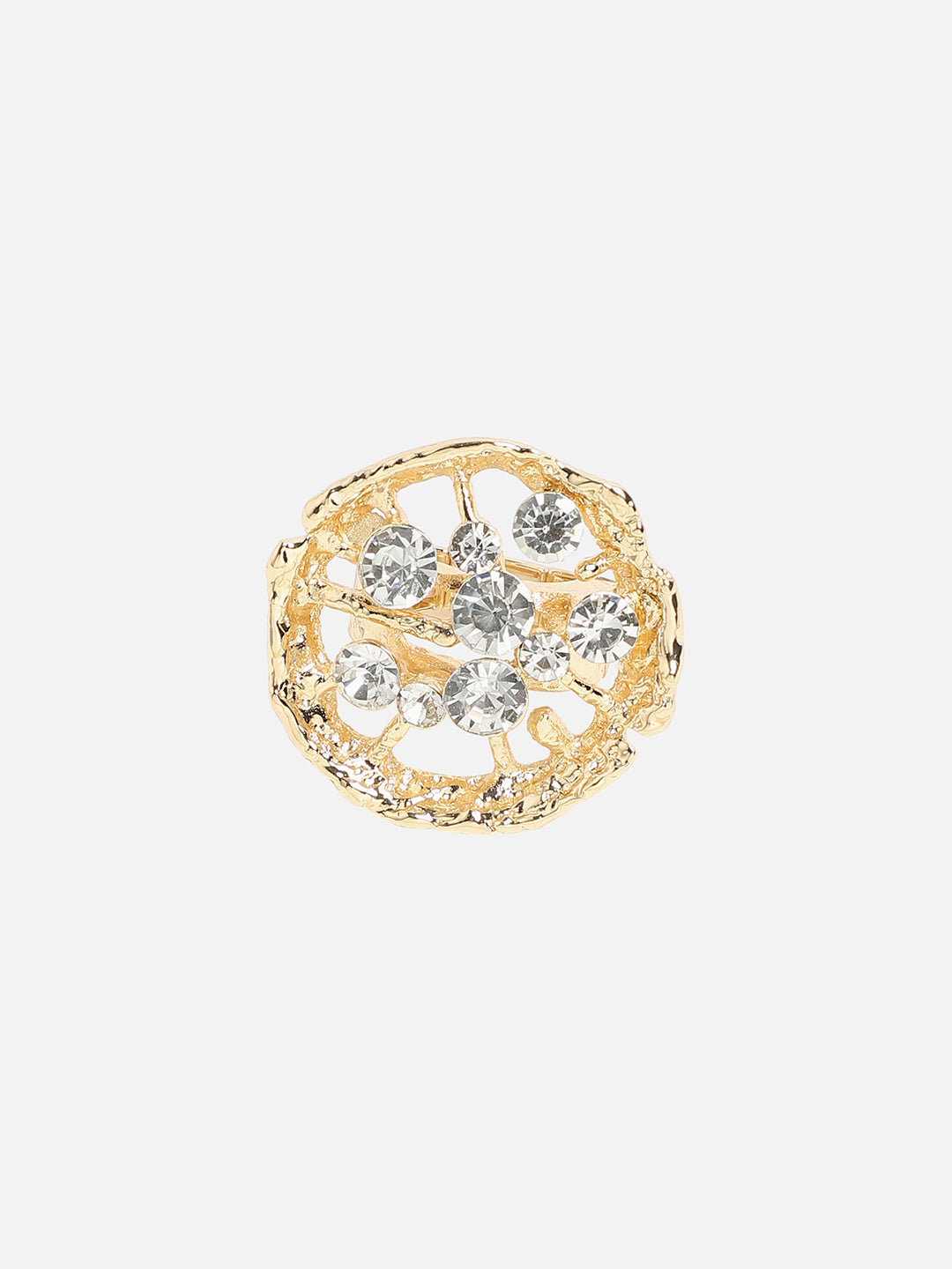 Women Crystal Vines Statement Ring