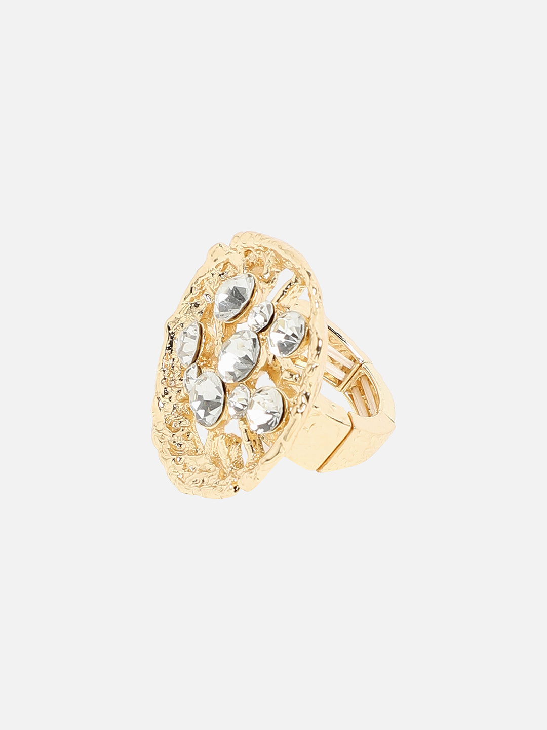 Women Crystal Vines Statement Ring