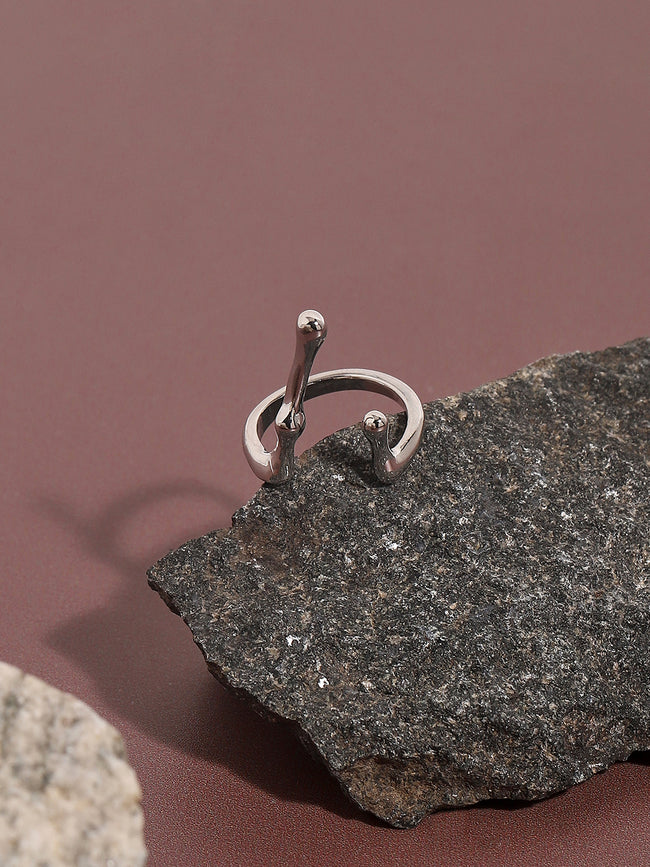 Women Silver-Plated Finger Ring
