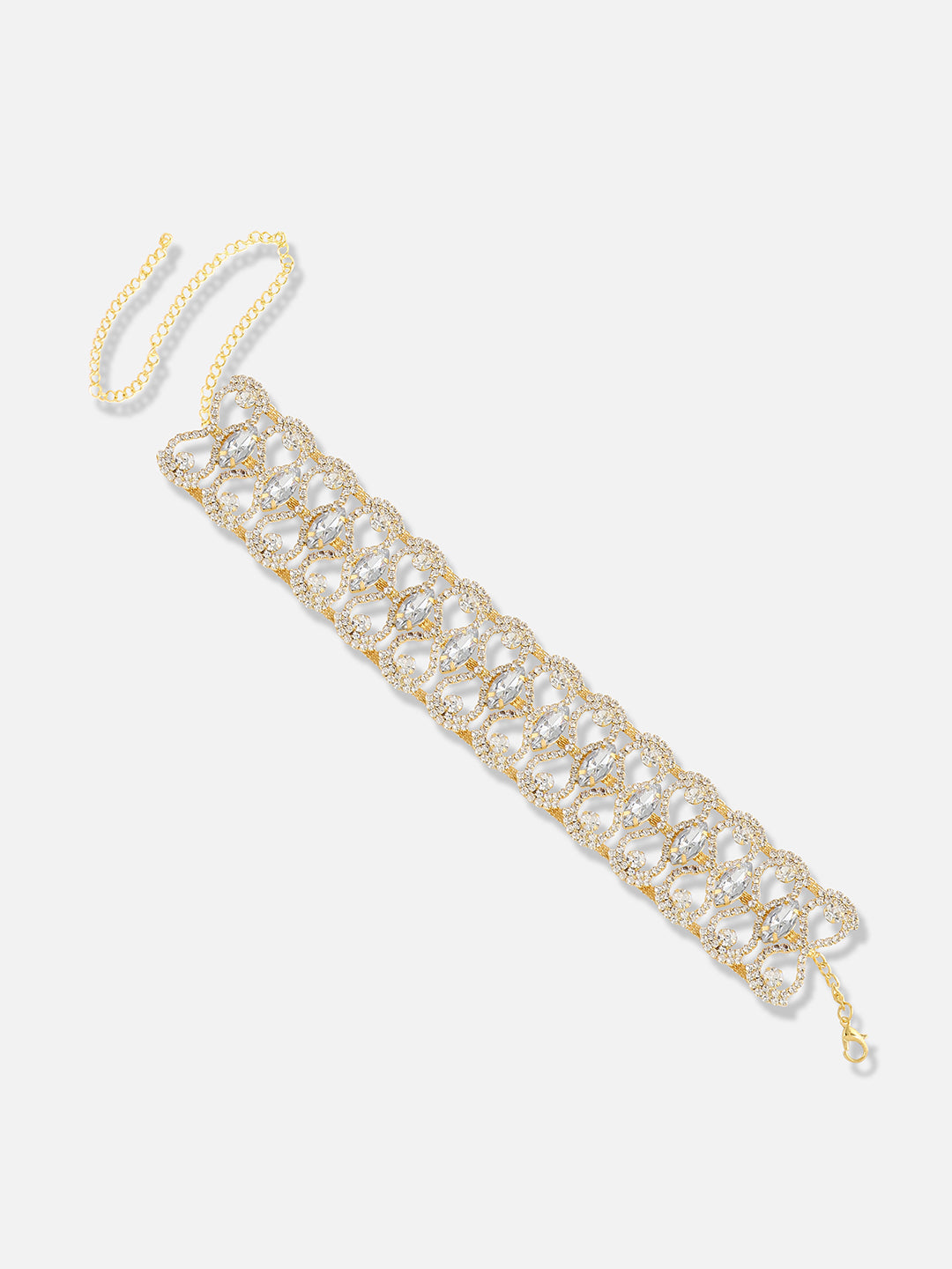 Women Gold Plated Designer Party Necklace