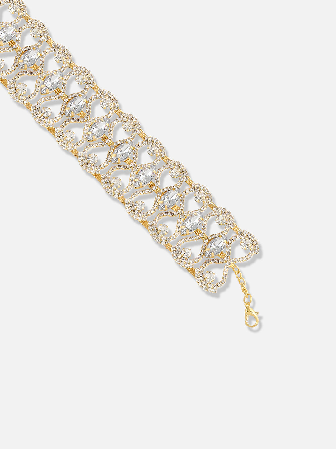 Women Gold Plated Designer Party Necklace