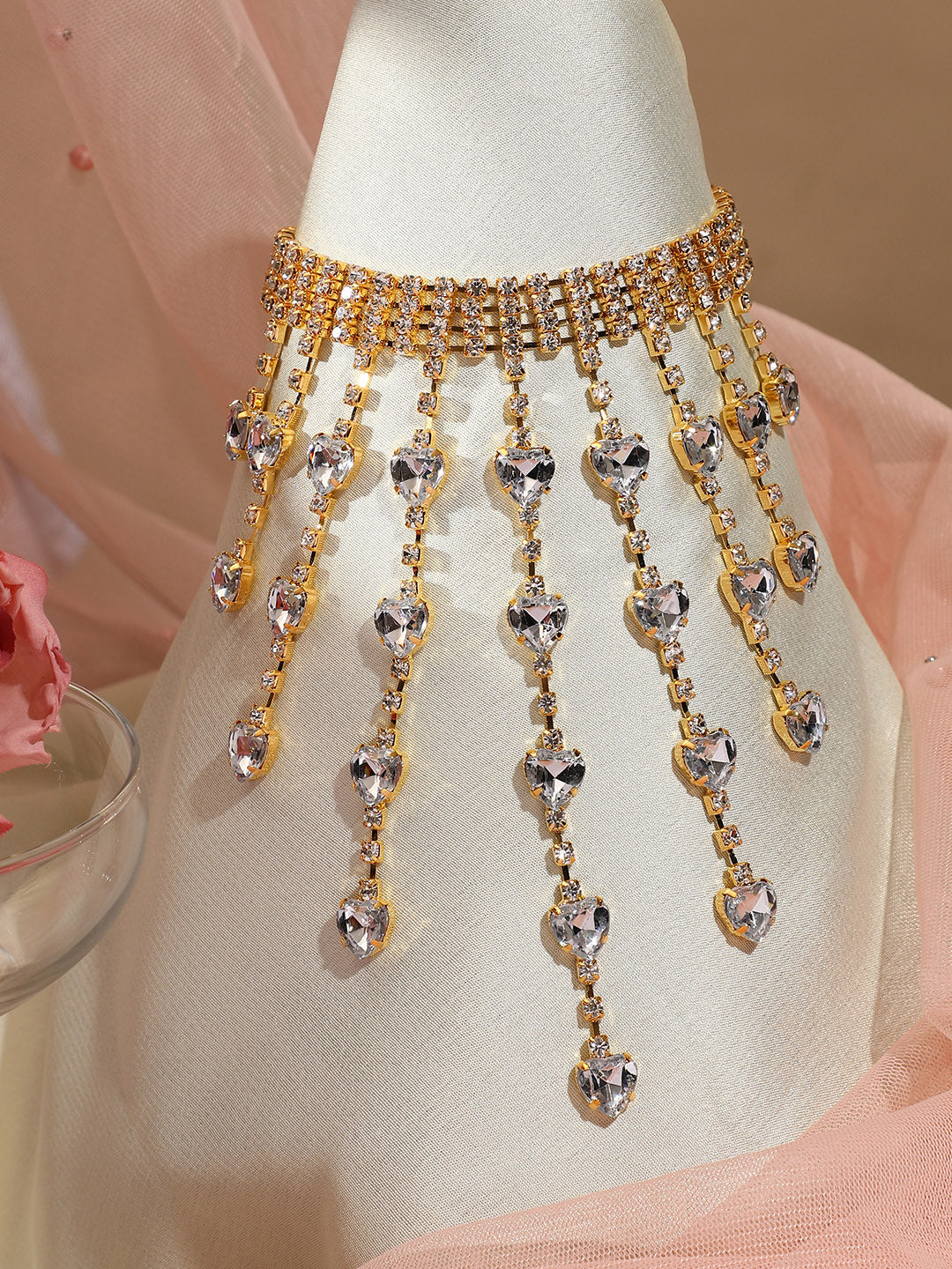 Women Silver Plated Designer Party Necklace