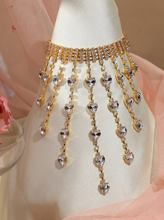 Women Silver Plated Designer Party Necklace