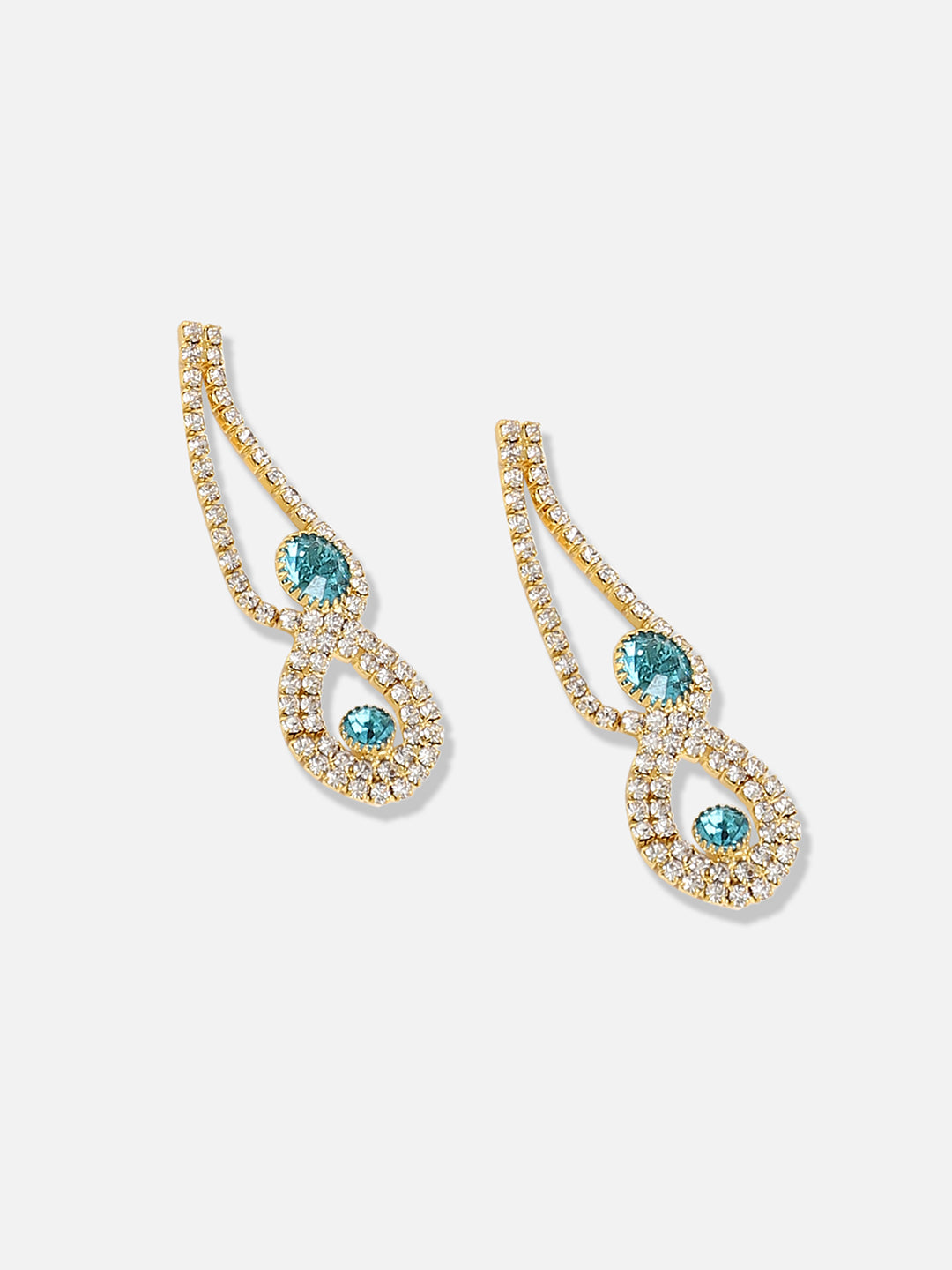 Women Silver Plated Designer Stone Party Necklace and Earring Set