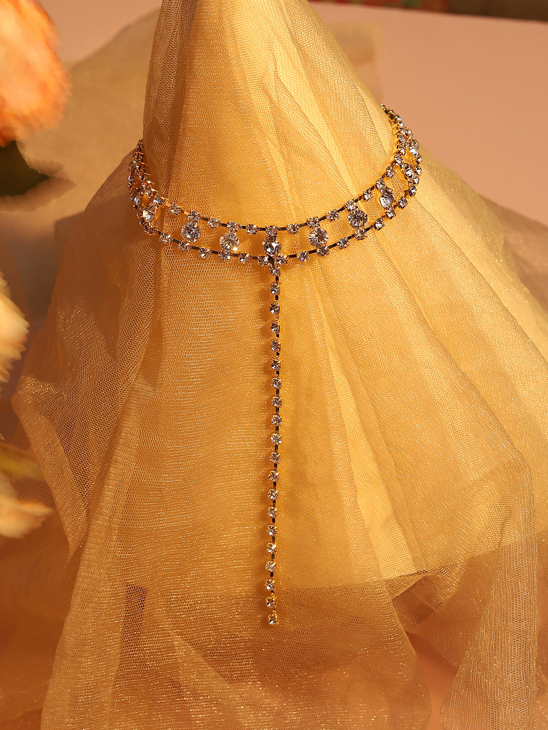 Women Silver Plated Designer Party Necklace