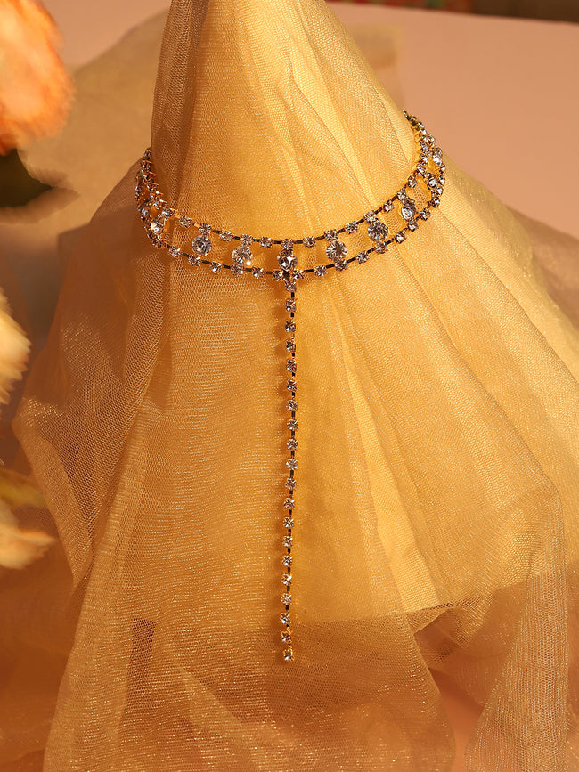 Women Silver Plated Designer Party Necklace
