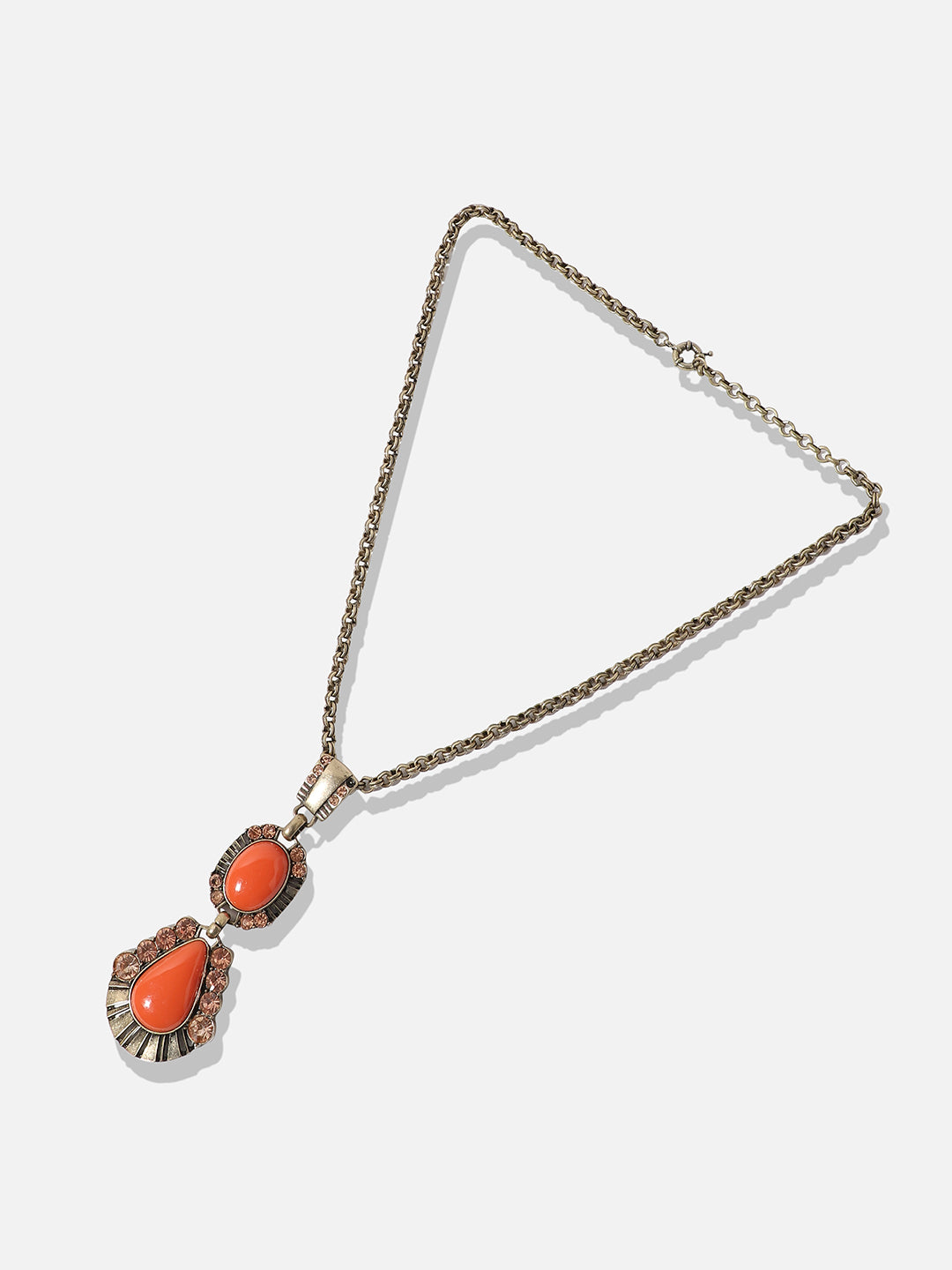 Women Multicolour designer statement stones necklace