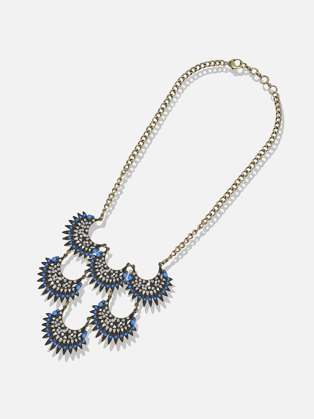 Women Blue stone antique necklace
