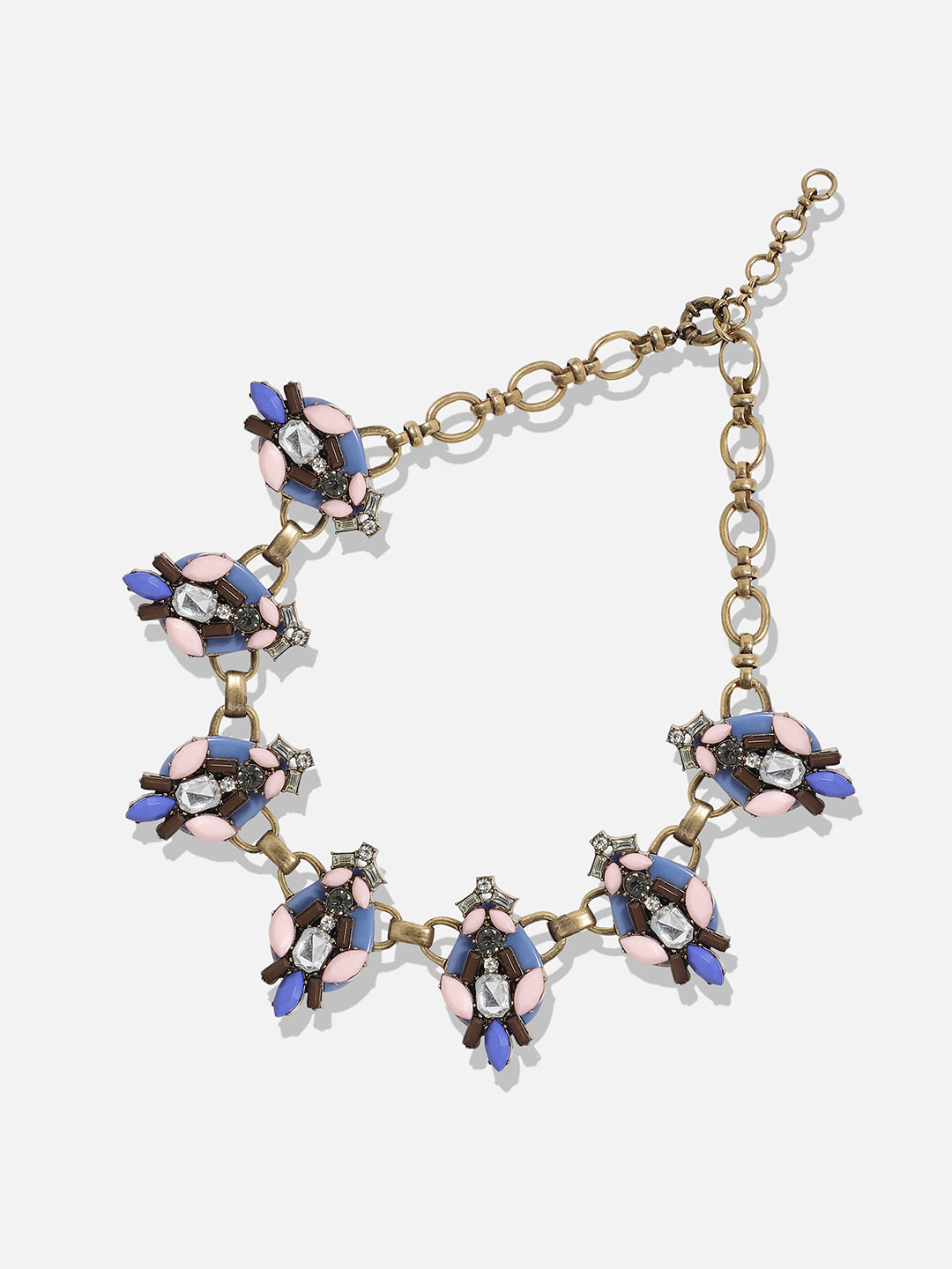 Women Blue Gold plated necklace