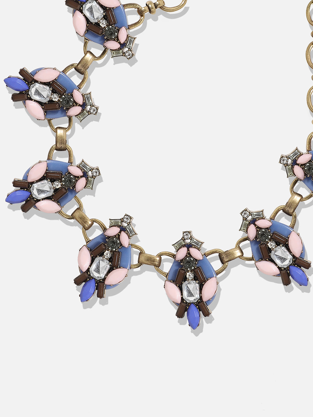 Women Blue Gold plated necklace
