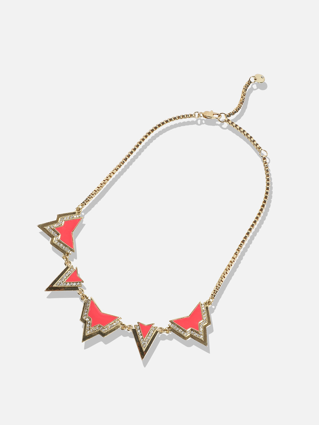 Women Pink enamelled Necklace