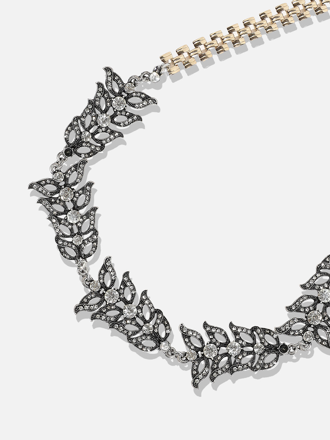 Women Silver statement necklace
