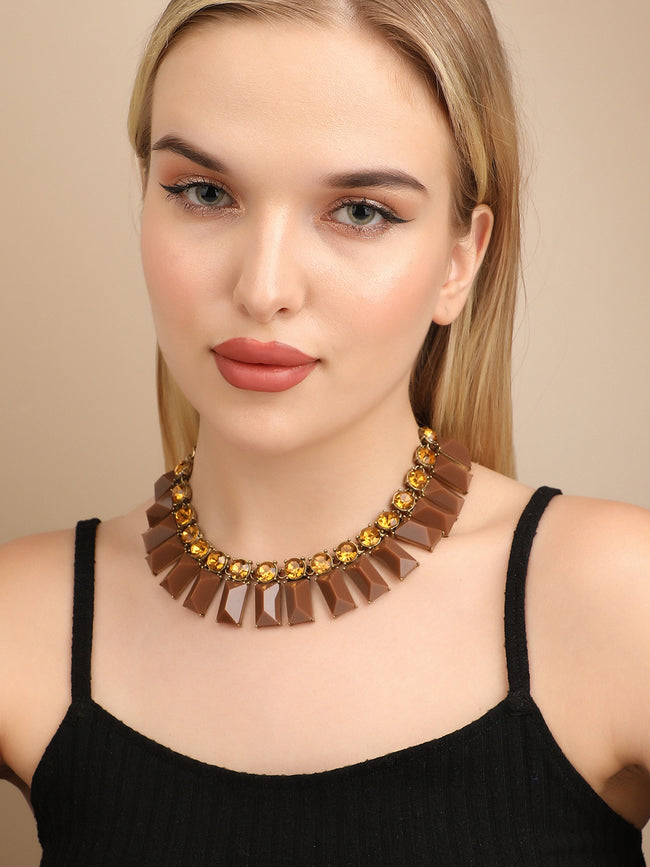 Women Geometric style choker necklace