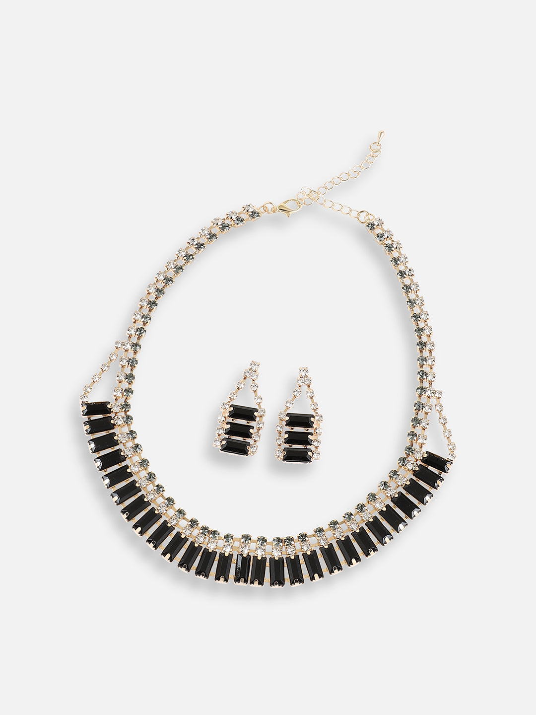 Women Silver Plated Designer Stone Casual Necklace