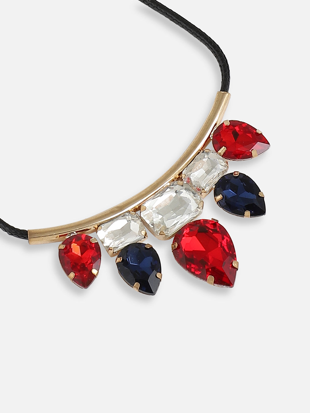 Women Silver Plated Designer Stone Casual Necklace