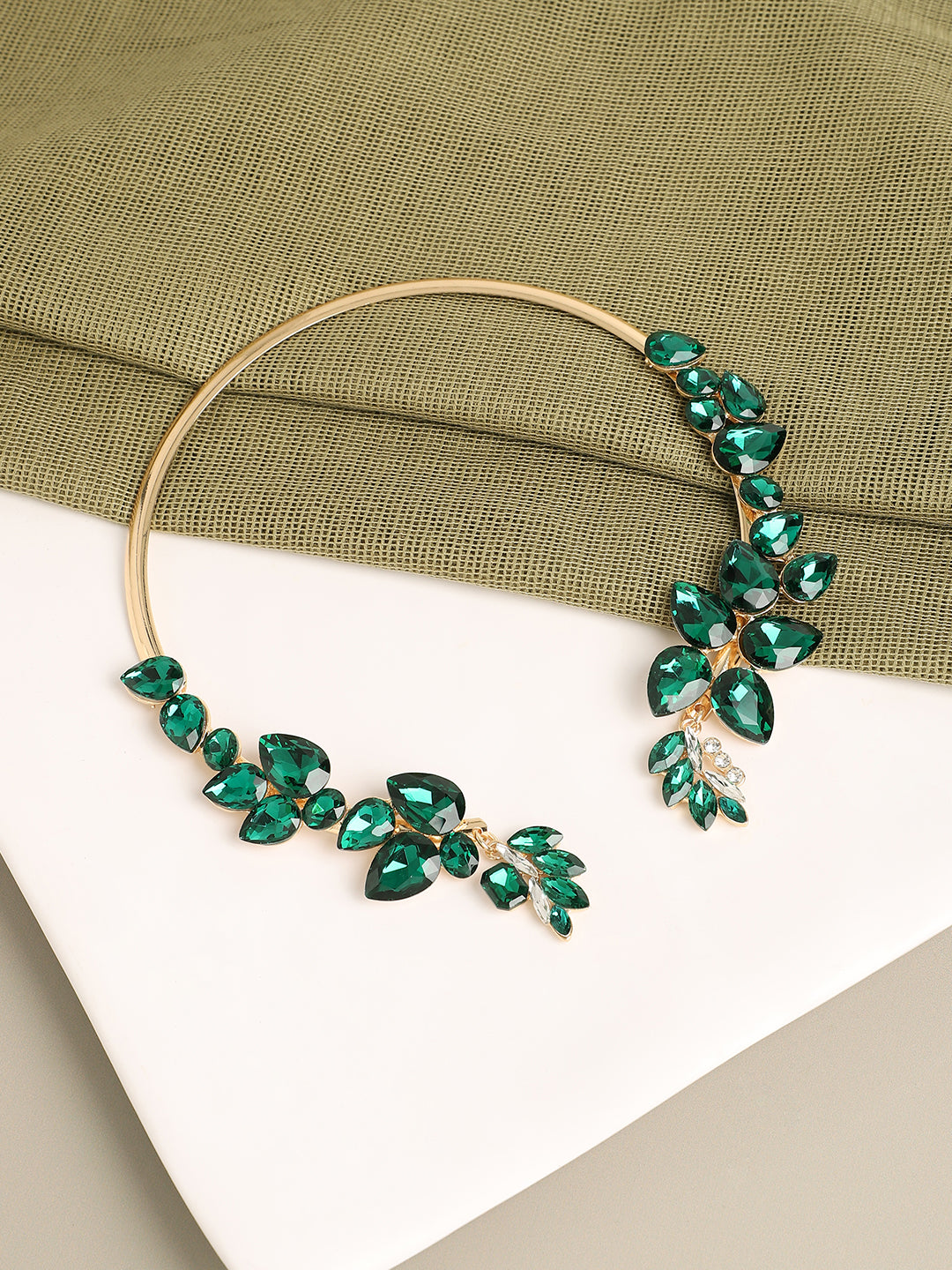 Women Gold Plated Designer Party Necklace
