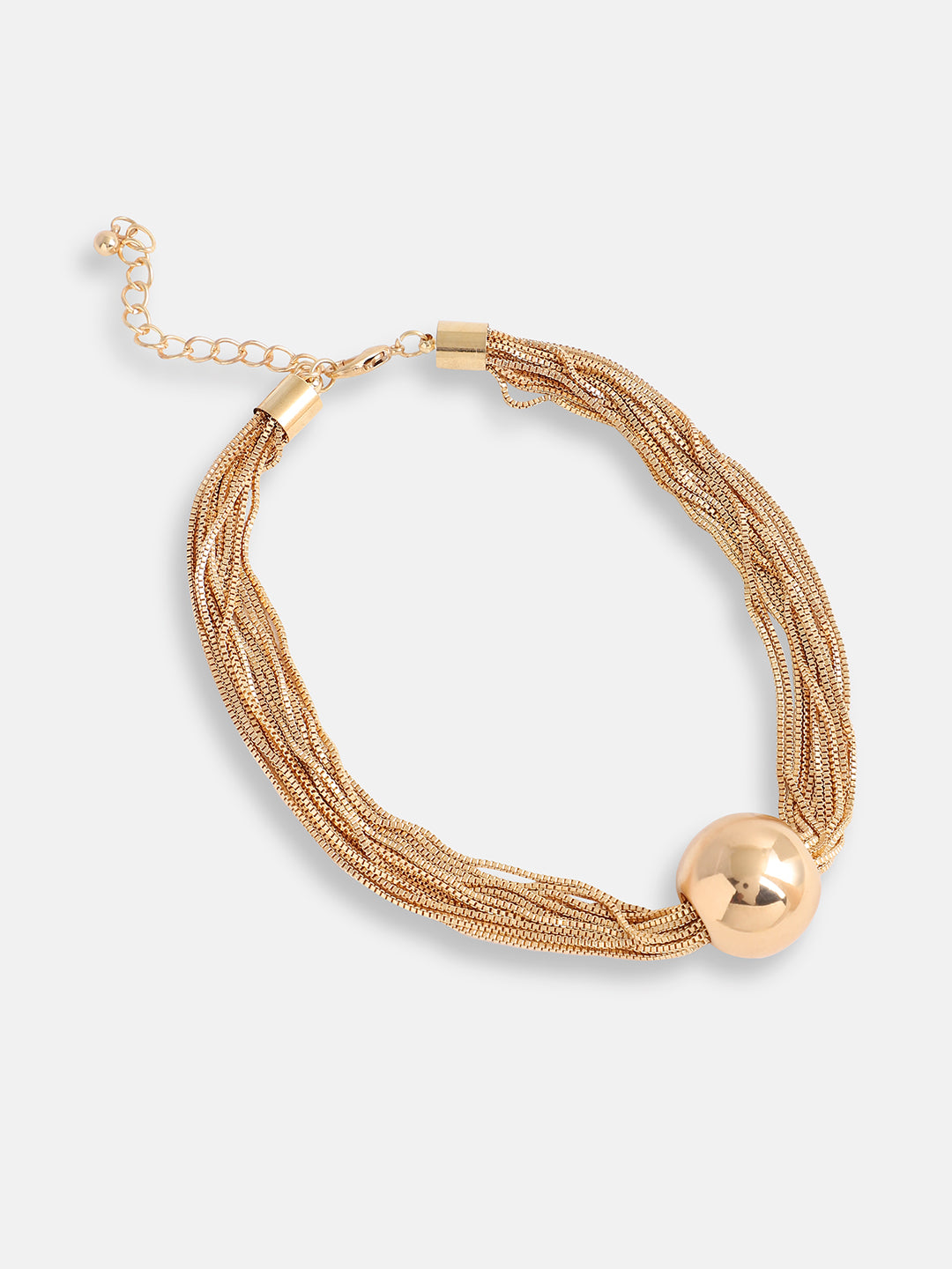 Women Gold Plated Pearls Casual Necklace