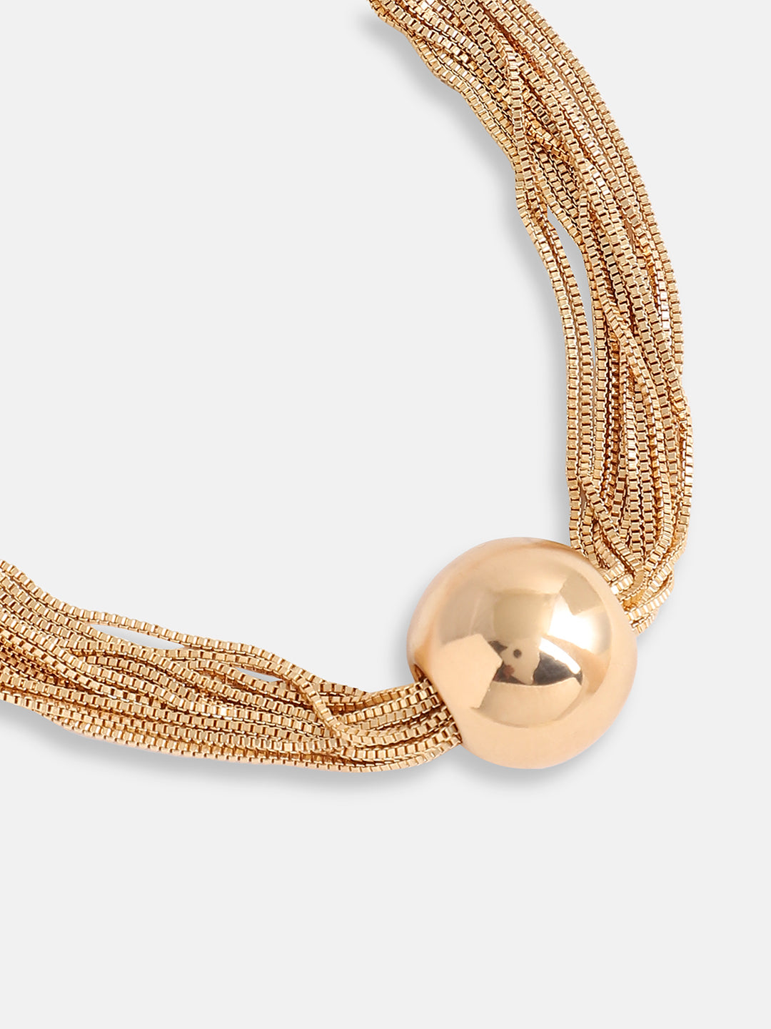 Women Gold Plated Pearls Casual Necklace