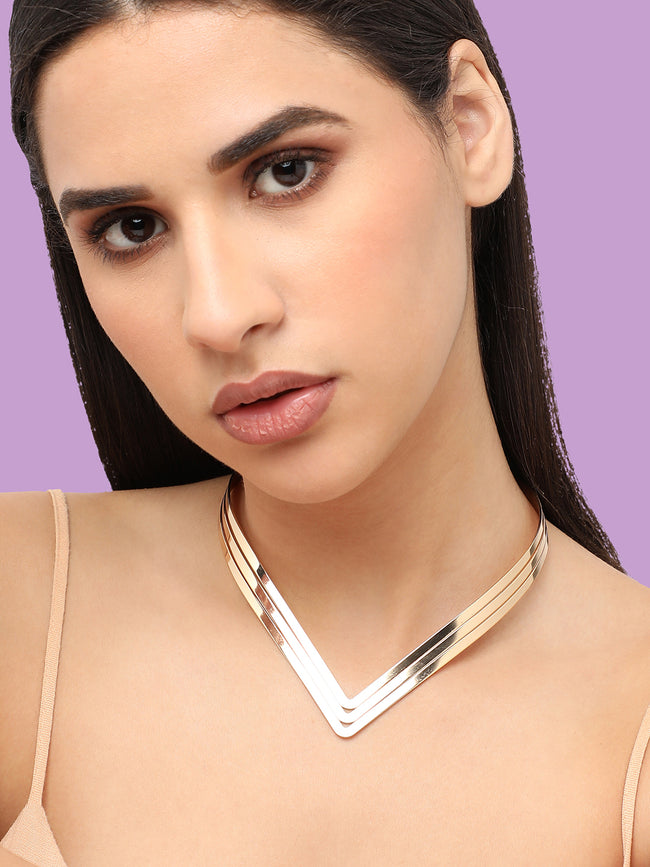 Women Gold Plated Designer Party Necklace and Earring Set