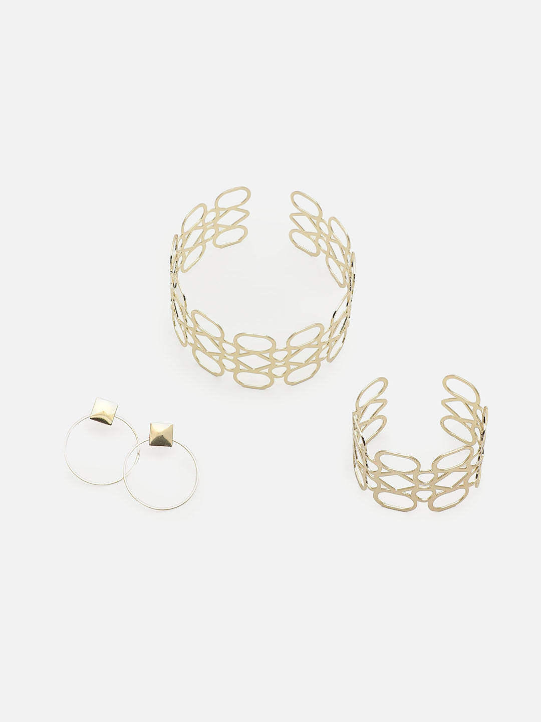 Women Gold Plated Designer Necklace and Earring Set