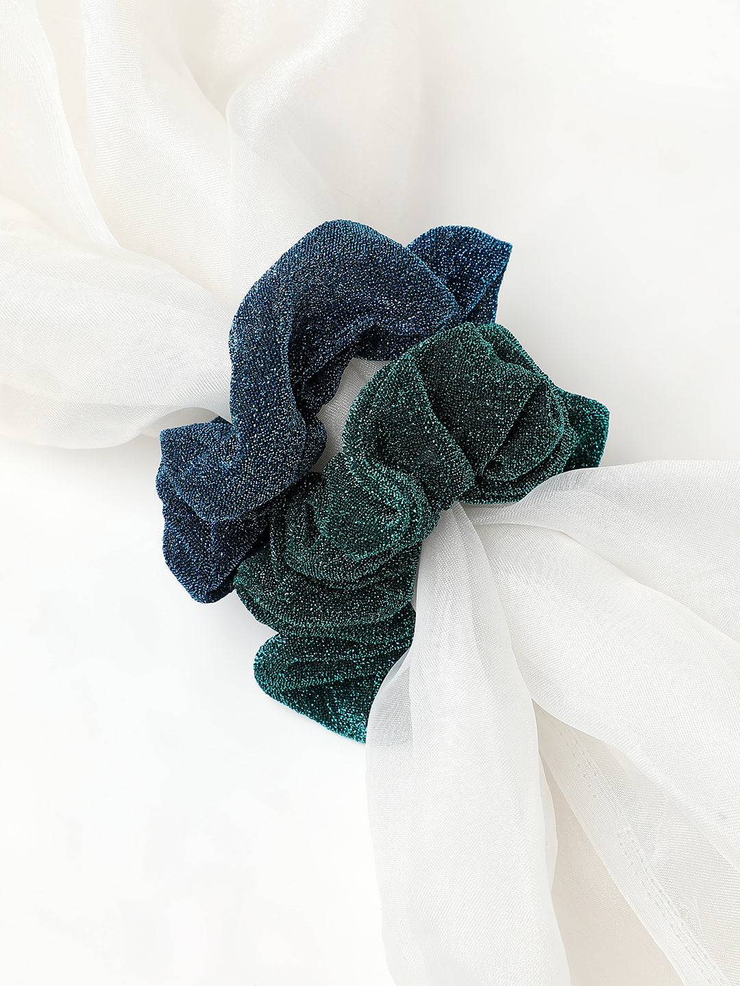 Women Green Ponytail Holder