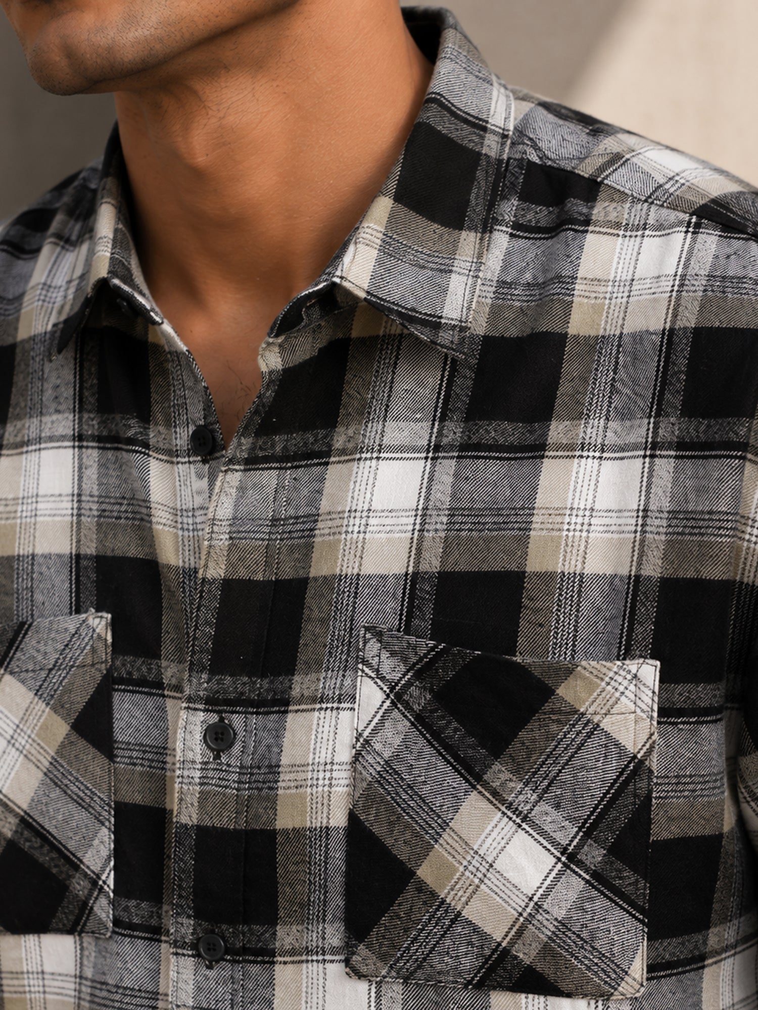 Men Multi Tartan Check Full Sleeve Casual Shirt