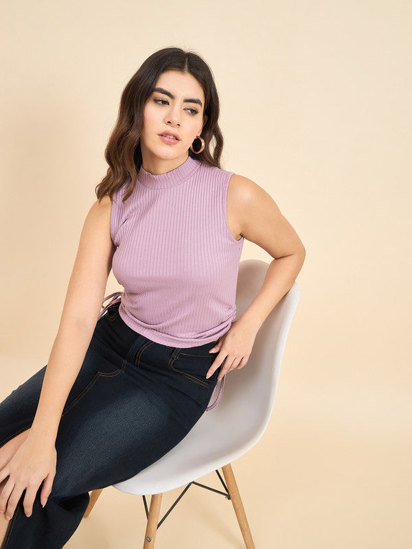 Women Lavender Odor-Free Sleeveless Top