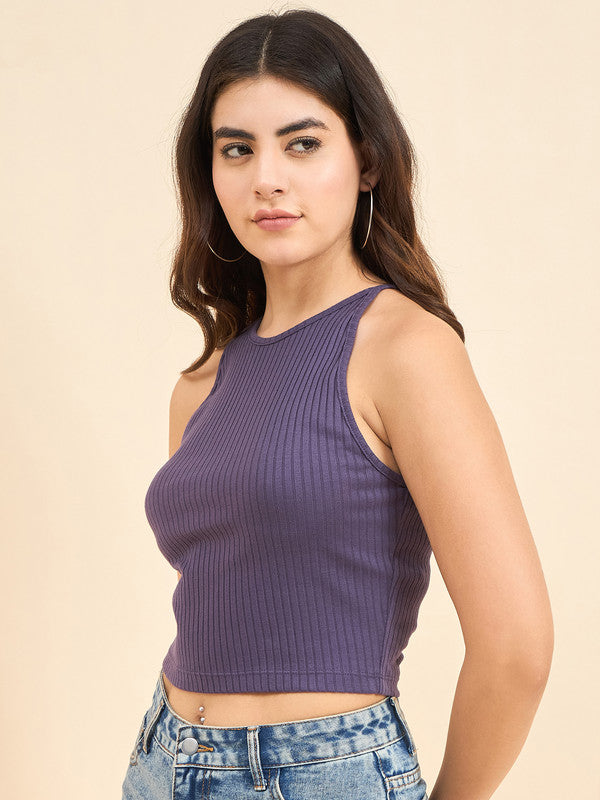 Women Purple Odor-Free Tank Top