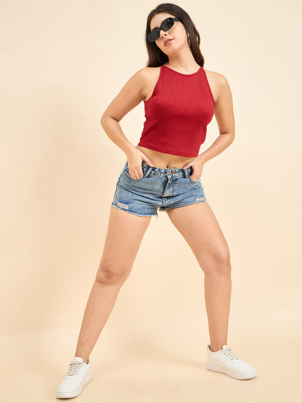 Women Red Odor-Free Tank Top