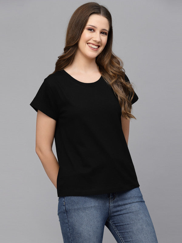 Women Black Odor-Free T-Shirt