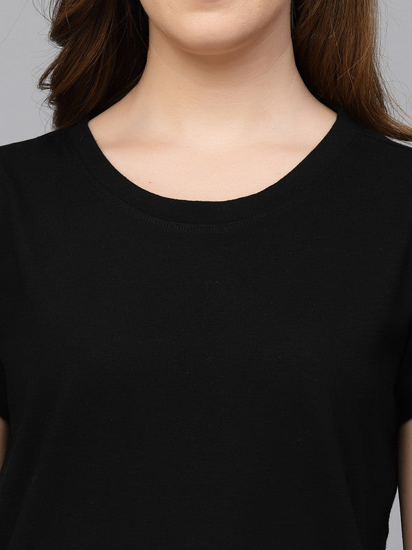 Women Black Odor-Free T-Shirt