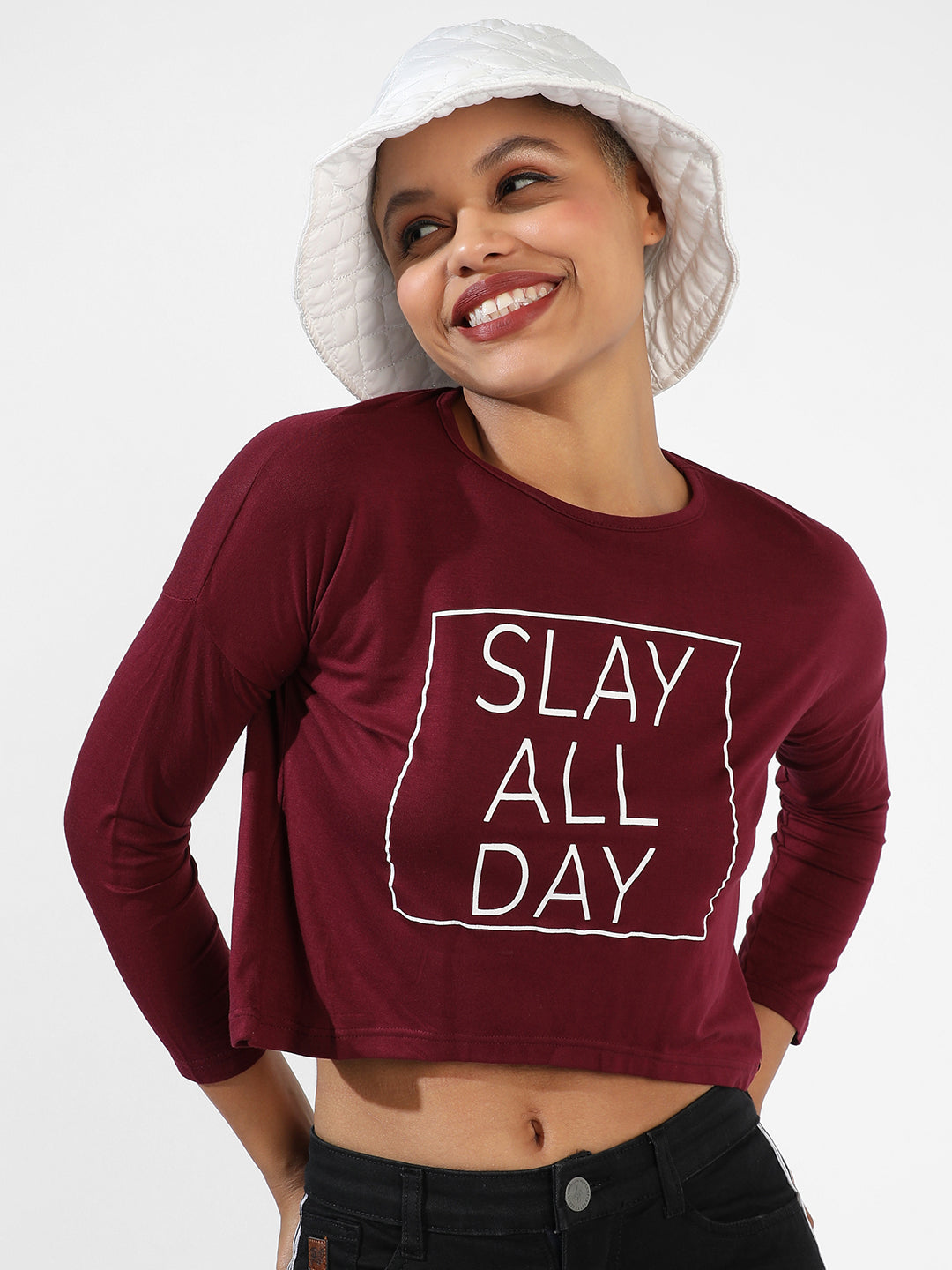 Women Red Printed Top