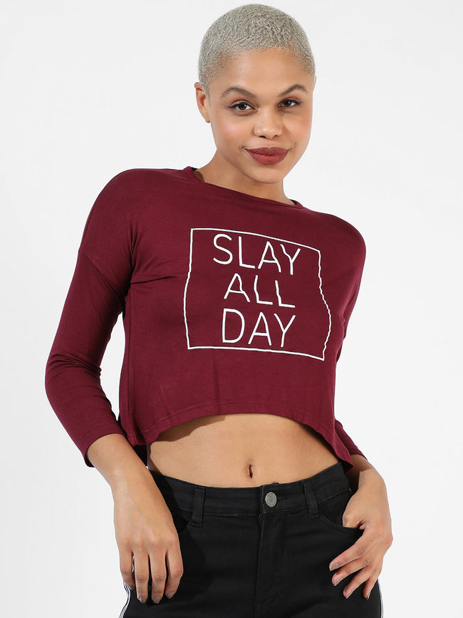 Women Red Printed Top