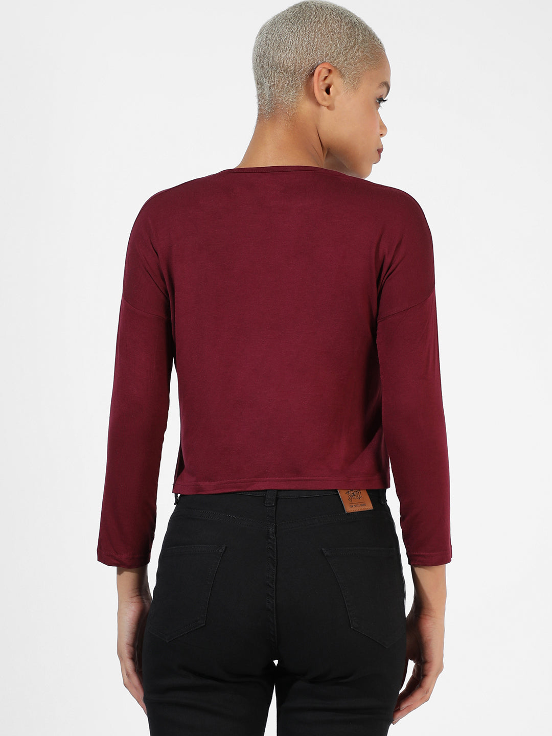 Women Red Printed Top