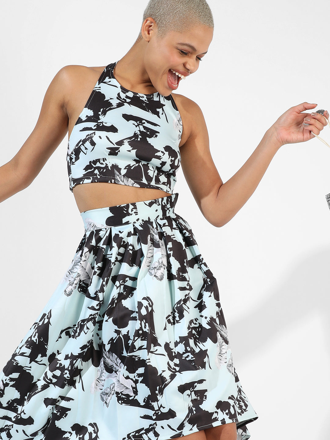 Women Multi Abstract Floral Co-Ord Set