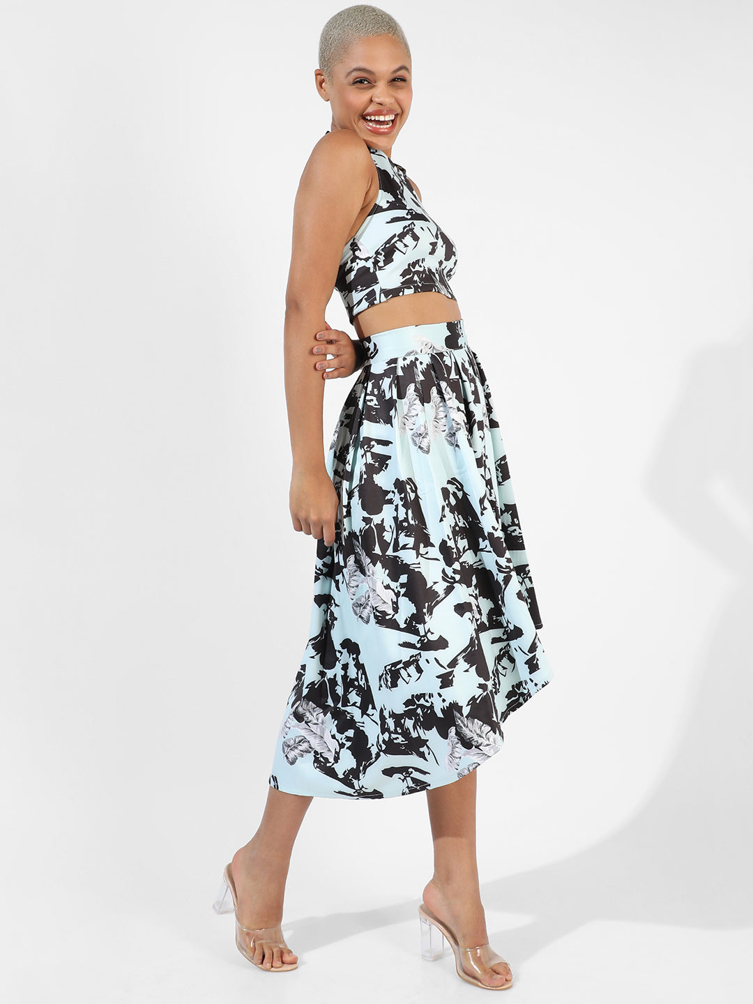 Women Multi Abstract Floral Co-Ord Set