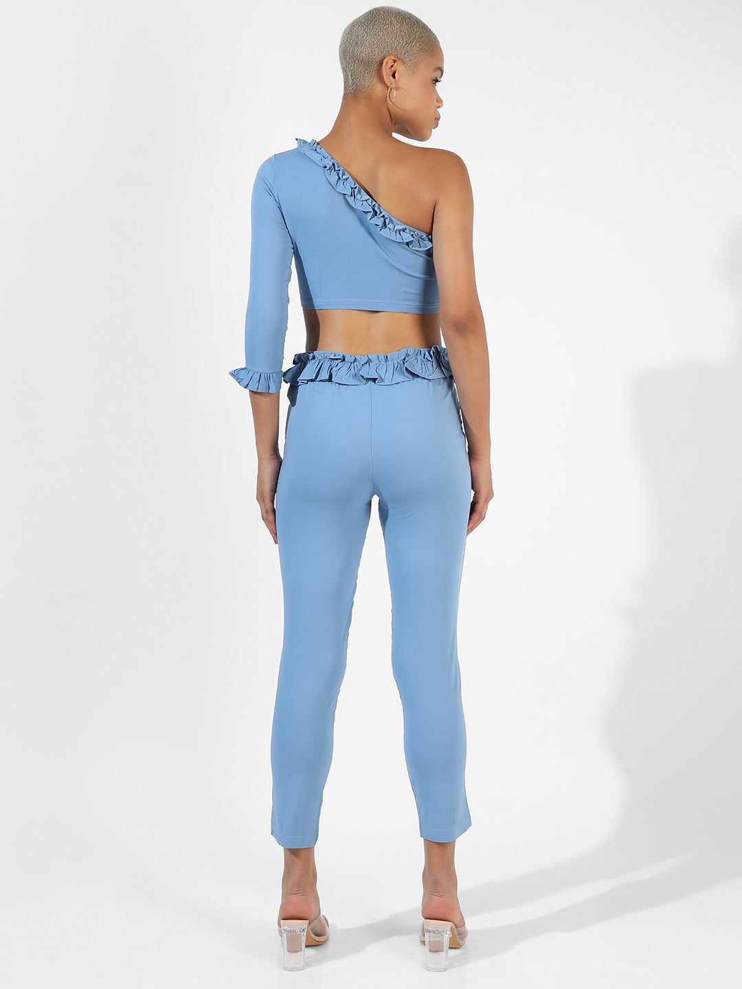 Women Blue Solid Co-Ords Set