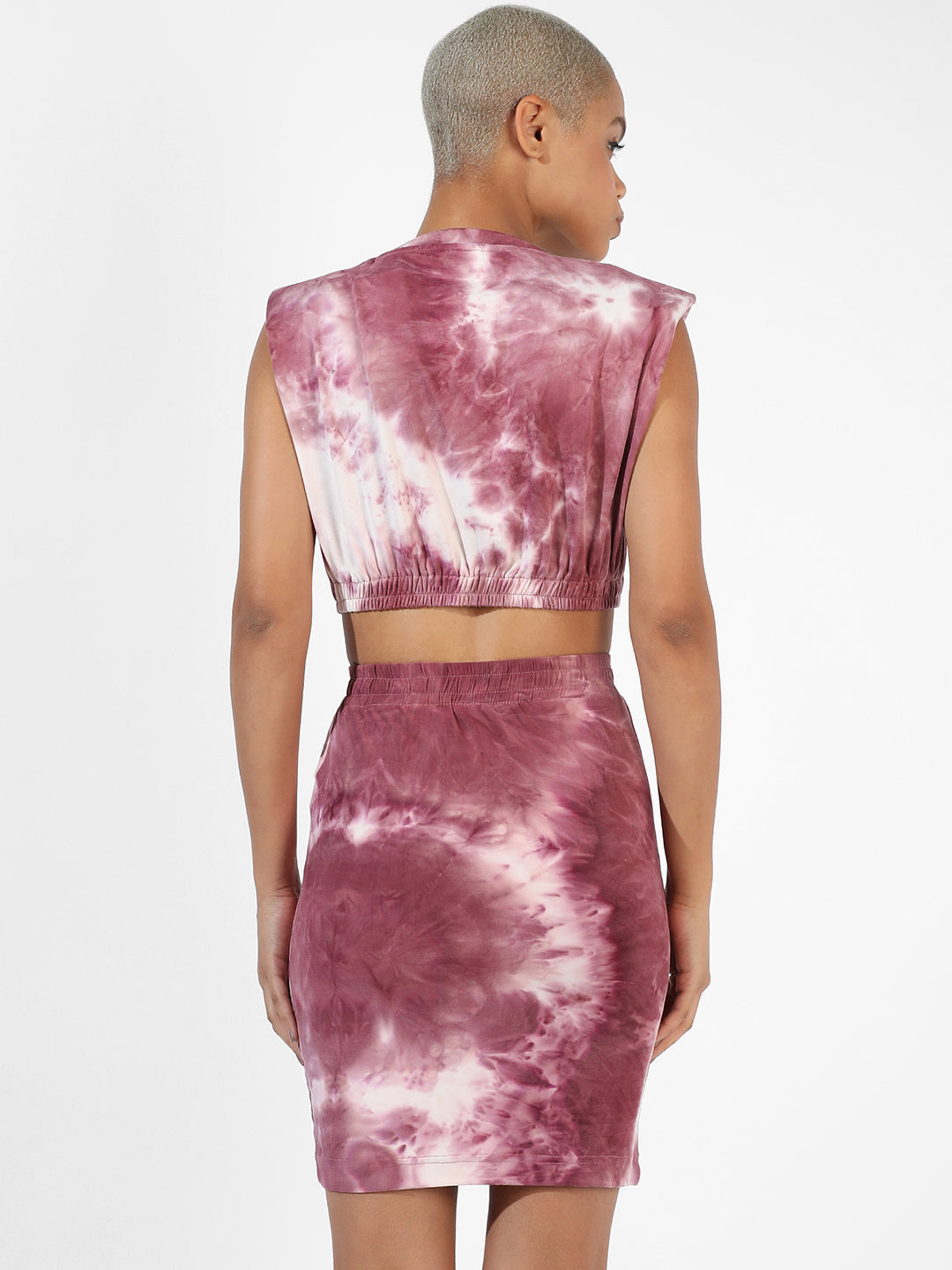 Women Pink Tie-Dye Co-Ord Set