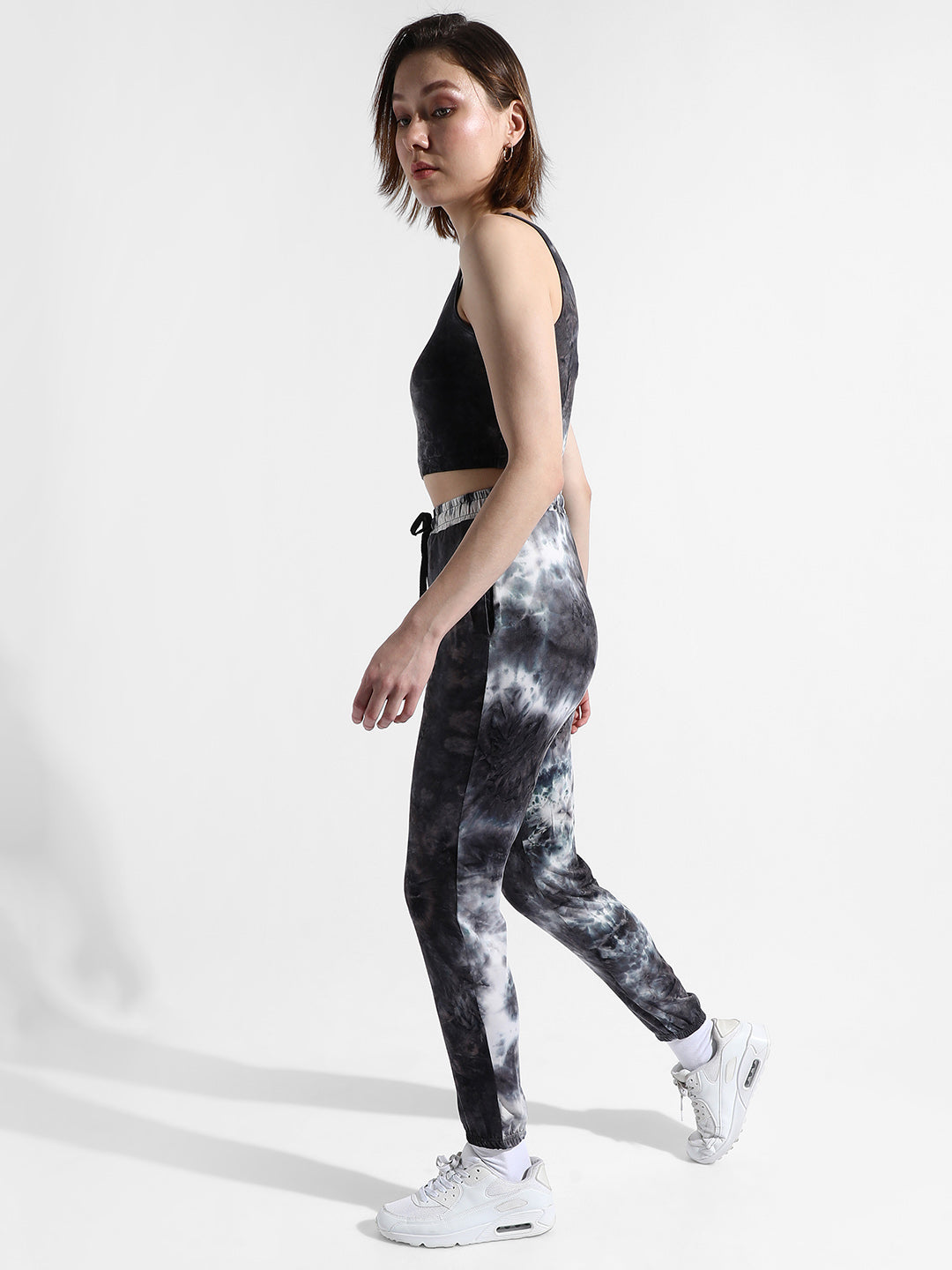 Women Grey Tie-Dye Co-Ord Set