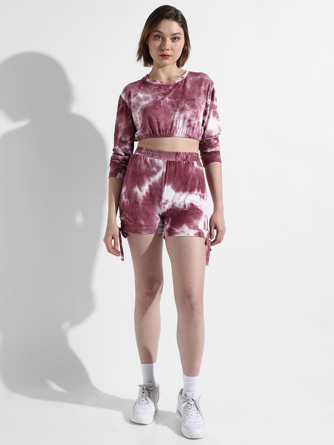 Women Pink Tie-Dye Co-Ord Set